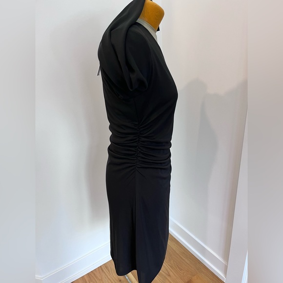Lovers + friends Penelope black asymmetrical neck long sleeve dress NWT.  Small - Picture 8 of 14